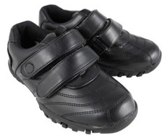 Teeny tiny black school shoes. So cute!