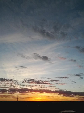 Sunset in remote Australia